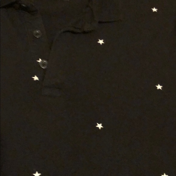 Stretch Epic Flex Hollister black polo with stars - Picture 2 of 4